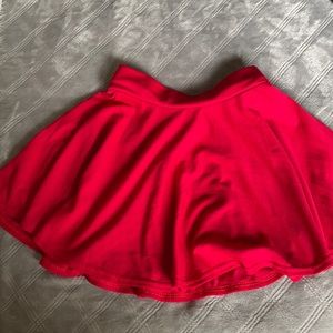 Red mini skirt size small OBO